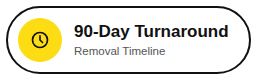 90 Day Removal Turnaround Time