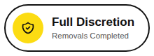 Removals Completed with Full Discretion