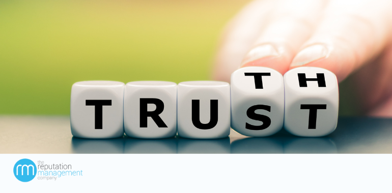 Building Trust online through Reputation Management